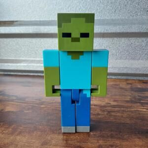 Minecraft Zombie Large Scale Action Figure Toy 8.5” Mattel
